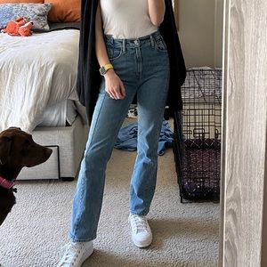 Ultra high rise 90s straight jean